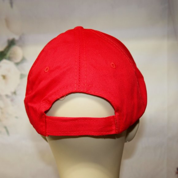 Make America Great Again Hat Red NEW With Flag Patriotic Baseball Cap - Picture 4 of 5